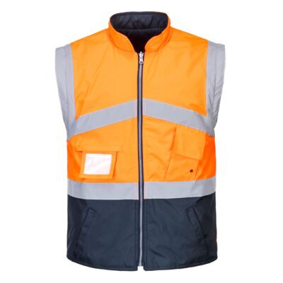 Hi-Vis kéttónusúkabát - kifordítható