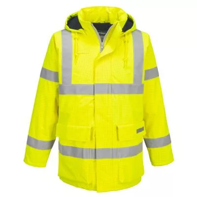 Bizflame Rain Hi-Vis antisztatikus FR kabát