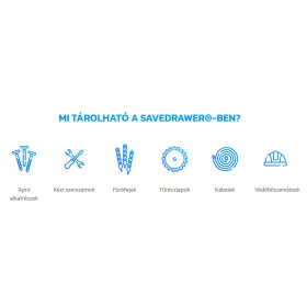   SaveDrawer – fiókos automata precíz szerszám- és alkatrészkezeléshez