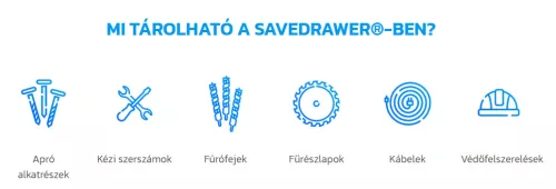 SaveDrawer – fiókos automata precíz szerszám- és alkatrészkezeléshez