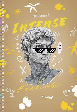 Spirálfüzet, A5, sima, 96 lap, SHKOLYARYK "Student", vegyes