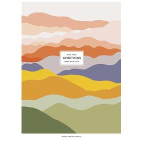   Füzet, tűzött, A4, kockás, 40 lap, SHKOLYARYK "Ambitions", vegyes