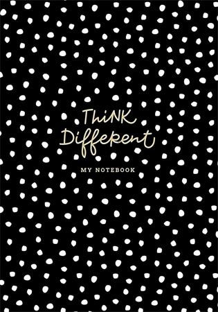 Skiccfüzet, A5, sima, 80 lap, SHKOLYARYK "Think different", vegyes