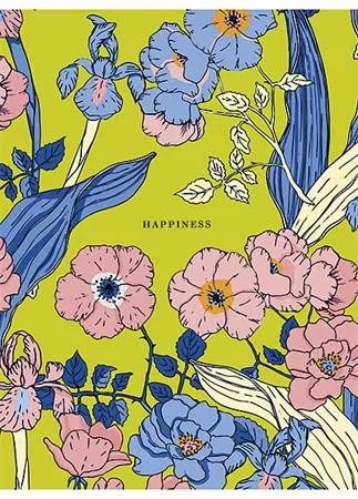 Füzet, tűzött, A5, vonalas, 80 lap, SHKOLYARYK "Happiness", vegyes