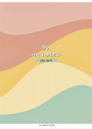 Füzet, tűzött, A5, vonalas, 80 lap, SHKOLYARYK "Oh my notes", vegyes