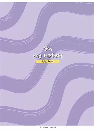 Füzet, tűzött, A5, vonalas, 80 lap, SHKOLYARYK "Oh my notes", vegyes