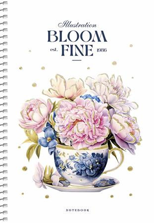 Spirálfüzet, A5, kockás, 80 lap, SHKOLYARYK, "Made with love", vegyes