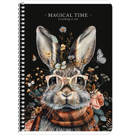 Spirálfüzet, A5, kockás, 80 lap, SHKOLYARYK, vegyes