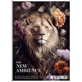   Spirálfüzet, A4+, vonalas, 80 lap, SHKOLYARYK "The New Ambience", vegyes