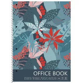   Spirálfüzet, A4+, vonalas, 80 lap, SHKOLYARYK "Forest", vegyes