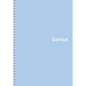   Spirálfüzet, A5, kockás, 80 lap, PP borító, SHKOLYARYK "Genius Pastel", vegyes