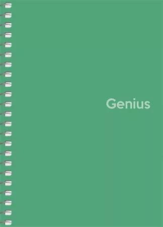 Spirálfüzet, A6, kockás, 80 lap, PP borító, SHKOLYARYK "Genius", vegyes