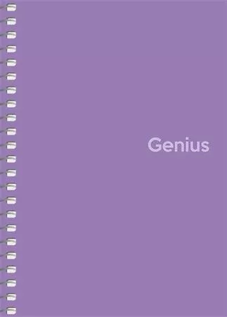 Spirálfüzet, A6, kockás, 80 lap, PP borító, SHKOLYARYK "Genius", vegyes