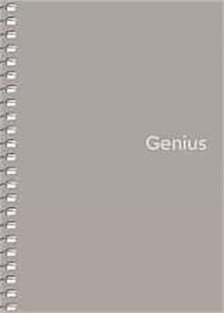 Spirálfüzet, A6, kockás, 80 lap, PP borító, SHKOLYARYK "Genius", vegyes