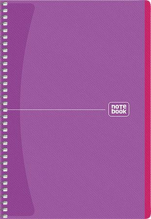 Spirálfüzet, A5, kockás, 80 lap, SHKOLYARYK "Notebook", vegyes