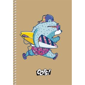   Spirálfüzet, A5, kockás, 96 lap, SHKOLYARYK "Student", vegyes