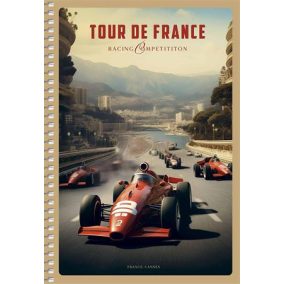   Spirálfüzet, A5, kockás, 96 lap, SHKOLYARYK "Racing Competition", vegyes