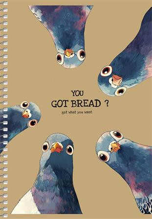 Spirálfüzet, A5, sima, 96 lap, SHKOLYARYK, állatok, vegyes