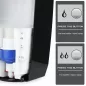   Szenzoros kézfertőtlenítő és folyékony szappan adagoló fali fehér-fekete 1000ml adapterrel