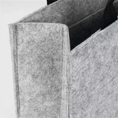 Irodai válltáska, M méret, 36x28x15 cm, SIGEL "Basic", világosszürke