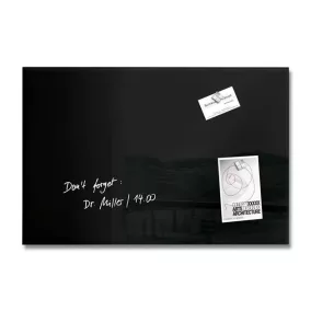   Mágneses üvegtábla, 60x40 cm, SIGEL "Artverum® " fekete