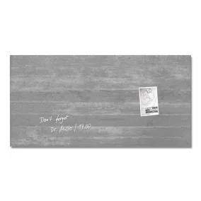   Mágneses üvegtábla,  46x91 cm, SIGEL "Artverum® ", beton mintázat