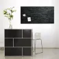   Mágneses üvegtábla,  46x91 cm, SIGEL "Artverum® ", pala mintázat