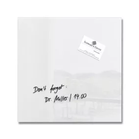   Mágneses üvegtábla, 30x30 cm, SIGEL "Artverum® ", fehér