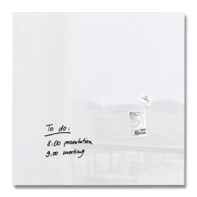   Mágneses üvegtábla, 100x100 cm, SIGEL "Artverum® ", fehér