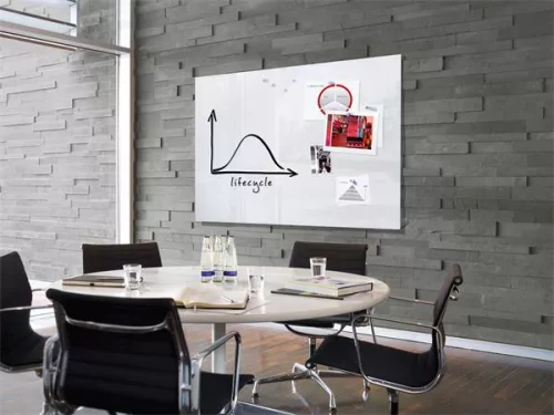 Mágneses üvegtábla, 120x90 cm, SIGEL "Artverum® " fehér