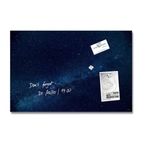   Mágneses üvegtábla, 60x40x1,5 cm, SIGEL "Artverum® ", Galaxy mintázat