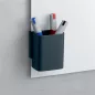   Írószertartó pohár, 7,5x9,4x5,1 cm, SIGEL, " Artverum® Clip&Organise", antracit-szürke
