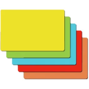   Mágneses jegyzetlap csomag, 10x15 cm, 25 db, SIGEL, vegyes színek