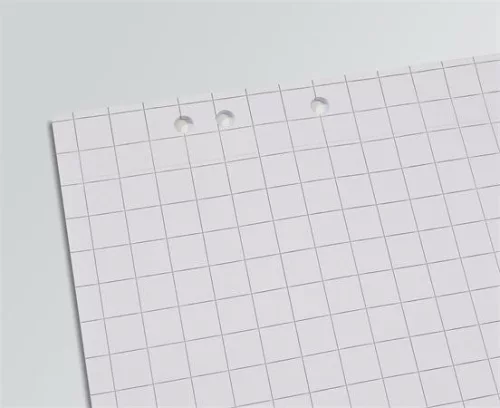 Flipchart papír, négyzethálós, 68x98 cm, 5x20 lap, SIGEL