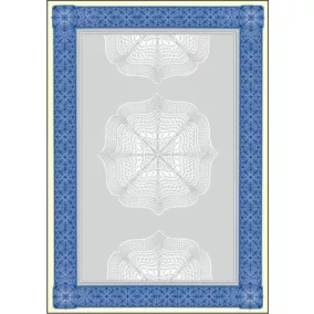   Előnyomott papír, A4, 185 g, SIGEL "Oklevél", kék