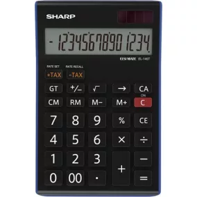   Számológép, asztali, 14 számjegy, SHARP "EL-145TBL"