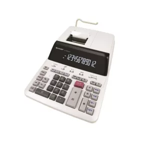   Számológép, szalagos, 12 számjegy, 2 színű nyomtató, SHARP "CS-2635LW"