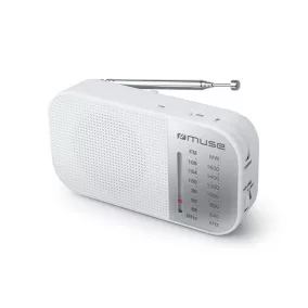 Rádió, hordozható, MUSE, "M-025RW", fehér