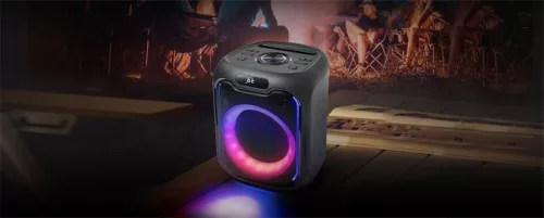 Hangszóró, Bluetooth, mikrofonnal, LED fényekkel, 150W, MUSE "M-1803DJ", fekete