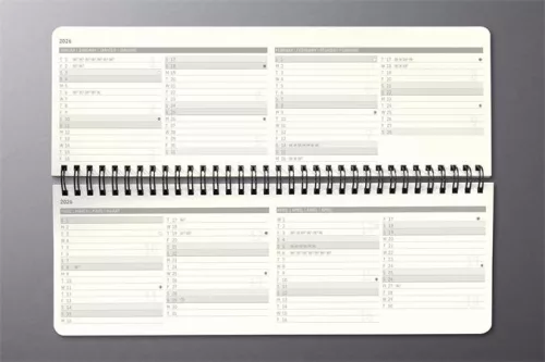 Naptár, asztali, álló, 2027, 300x143x18 mm, SIGEL "Conceptum", fekete