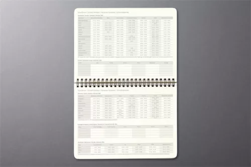 Naptár, asztali, álló, 2027, 213x220x18 mm, SIGEL "Conceptum", fekete