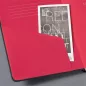   Jegyzetfüzet, exkluzív, A4, kockás, 97 lap, keményfedeles, SIGEL "Conceptum Red Edition", fekete-piros