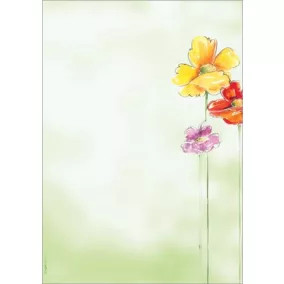   Előnyomott papír, A4, 90g, SIGEL "Spring Flowers"