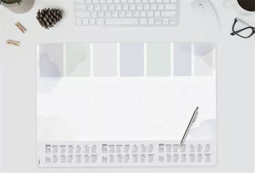 Könyökalátét, 595x410 mm, 3 éves és heti tervezővel, SIGEL "Pastel"