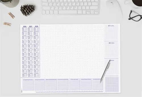 Könyökalátét, 595x410 mm, 3 éves és heti tervezővel, SIGEL