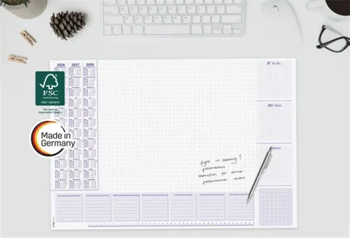 Könyökalátét, 595x410 mm, 3 éves és heti tervezővel, SIGEL