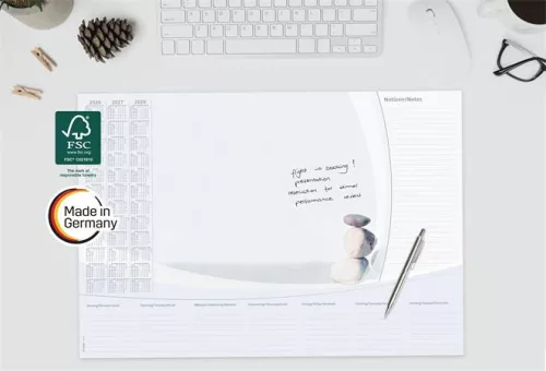 Könyökalátét, 595x410 mm, 3 éves és heti tervezővel, SIGEL "Harmony"