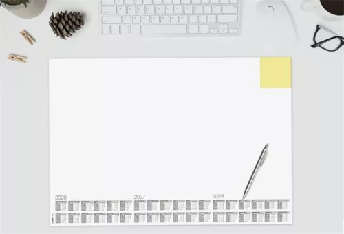 Könyökalátét, 595x410 mm, 3 éves és heti tervezővel, jegyzettömbbel, SIGEL "Memo"