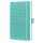 Naptár, A6, heti, 2026, kemény borító, SIGEL "Jolie", aqua zöld