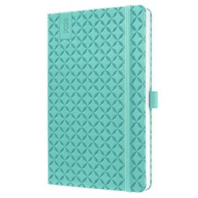   Naptár, A5, heti, 2026, kemény borító, SIGEL "Jolie", aqua zöld